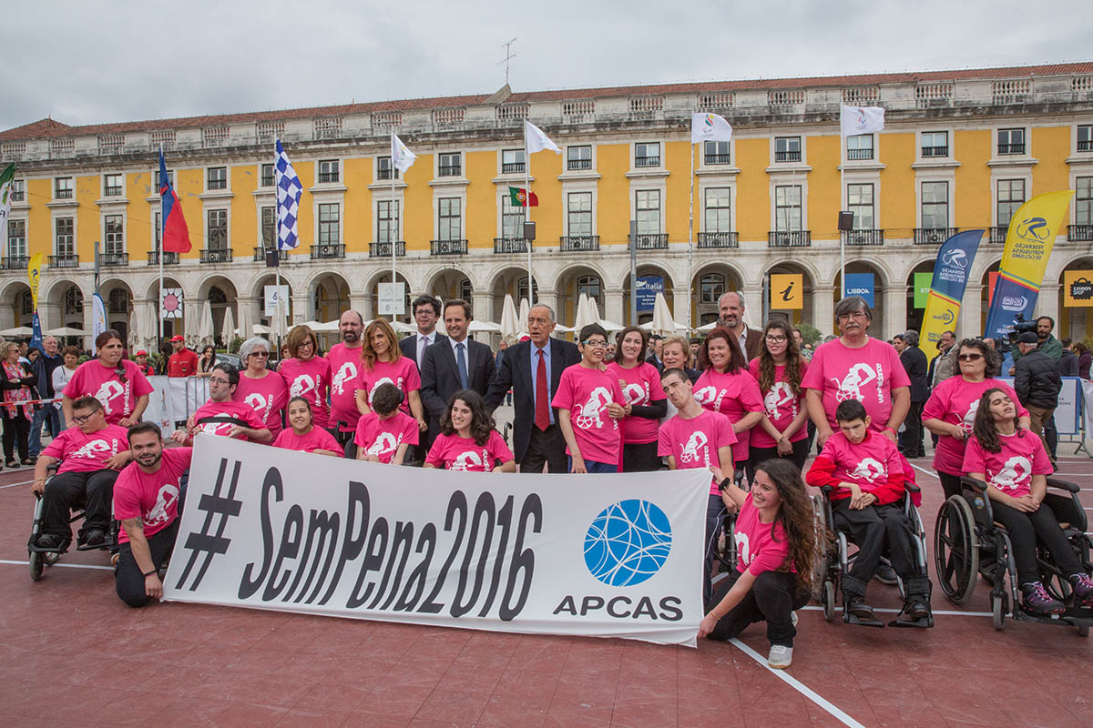 Desafio “Consegue superar um atleta paralímpico?” no Terreiro do Paço