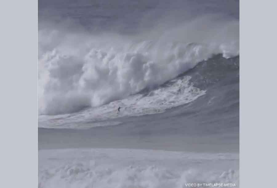 NAZARÉ GANHA PELA SEGUNDA VEZ  PRÉMIO DE MAIOR ONDA DO MUNDO