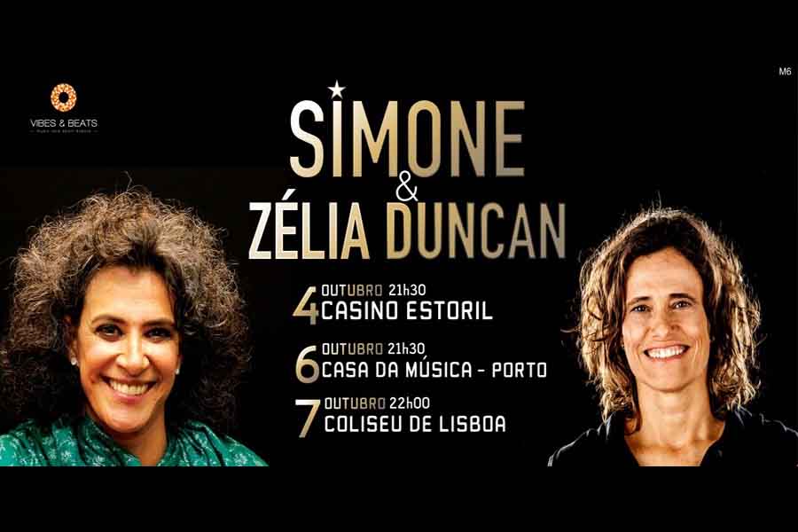 SIMONE E ZÉLIA DUNCAN – o regresso a Portugal  em Outubro