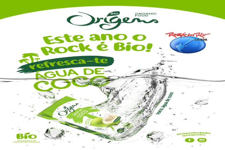 ORIGENS BIO INOVA NA CIDADE DO ROCK COM O LANÇAMENTO DA PRIMEIRA ÁGUA DE COCO BIOLÓGICA PORTUGUESA