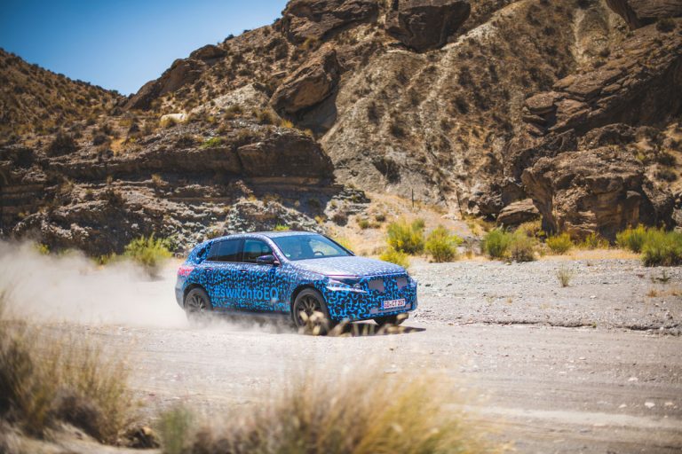 Mercedes-Benz EQC realiza testes de Verão na Península Ibérica