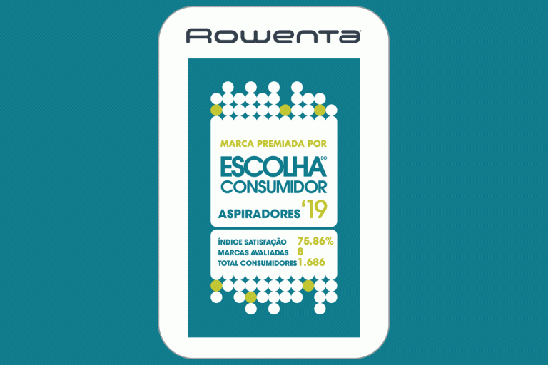 Rowenta é “Escolha do Consumidor 2019” na categoria de aspiradores