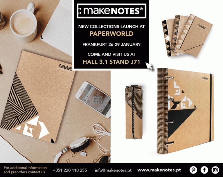 MAKENOTES apresenta em Frankfurt novas coleções com stand 100% sustentável