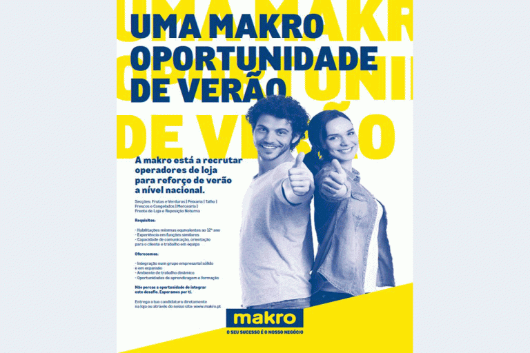 Makro lança campanha de recrutamento “Uma makro oportunidade de verão”