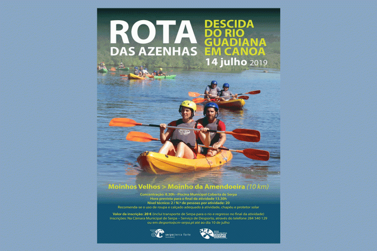 Rota das Azenhas – descida do rio em canoa