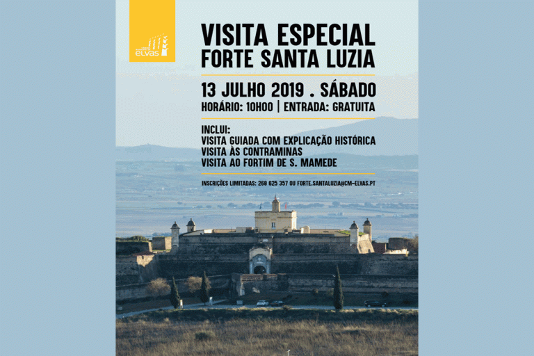 Forte de Santa Luzia com visita especial a 13 de julho