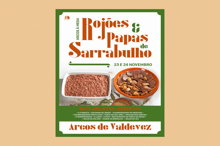 Rojões e papas de sarrabulho no Arcos à Mesa