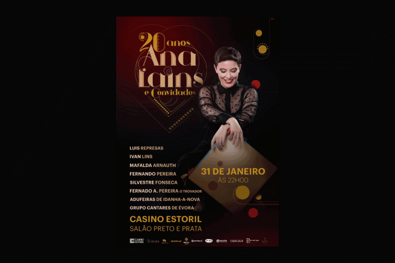 Ana Laíns com concerto de 20 Anos de Carreira no Casino Estoril, esgotado