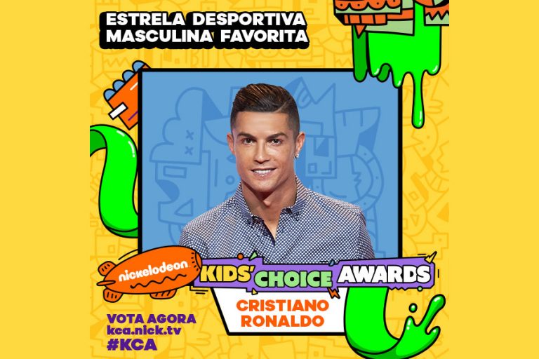 CRISTIANO RONALDO NOMEADO PARA OS NICKELODEON KIDS’ CHOICE AWARDS