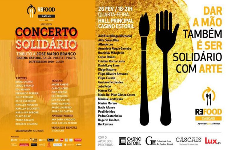 Evento solidário com exposição e concerto em prol da Refood, no Casino Estoril