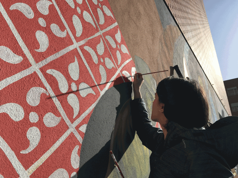 Homenagem a Fernão de Magalhães em pintura mural no bairro português em Malaca