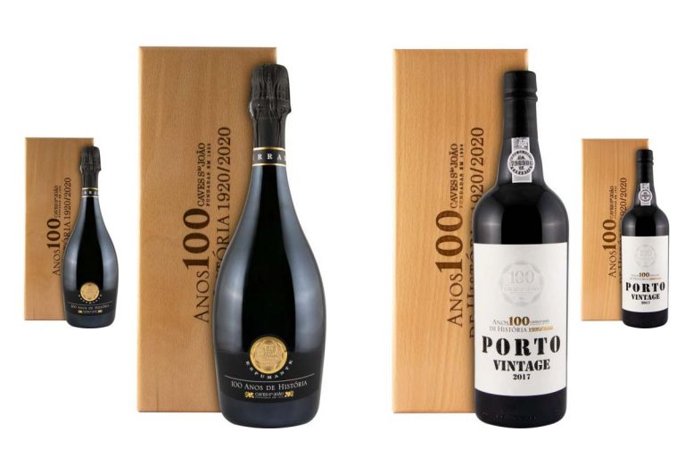 Espumante Pinot Noir e Porto Vintage 2017 são os  vinhos “100 Anos de História” das Caves São João