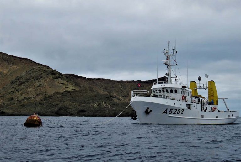 Investigação sobre vida marinha nas ilhas Selvagens apoiada por navio hidrográfico