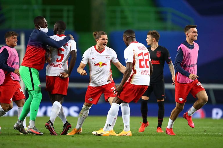 Leipzig elimina o Atlético de Madrid e está nas meias-finais da Champions League