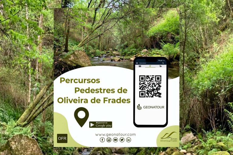 Percursos pedestres de Oliveira de Frades na APP Geonatour