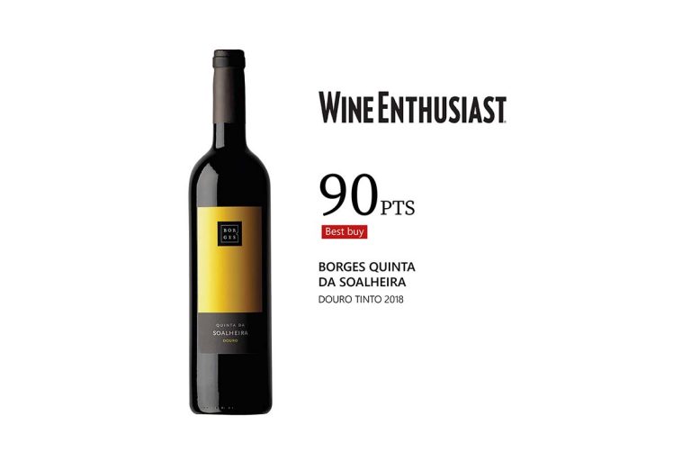 Wine Enthusiast atribui 90 pontos ao Borges Quinta da Soalheira Douro Tinto 2018