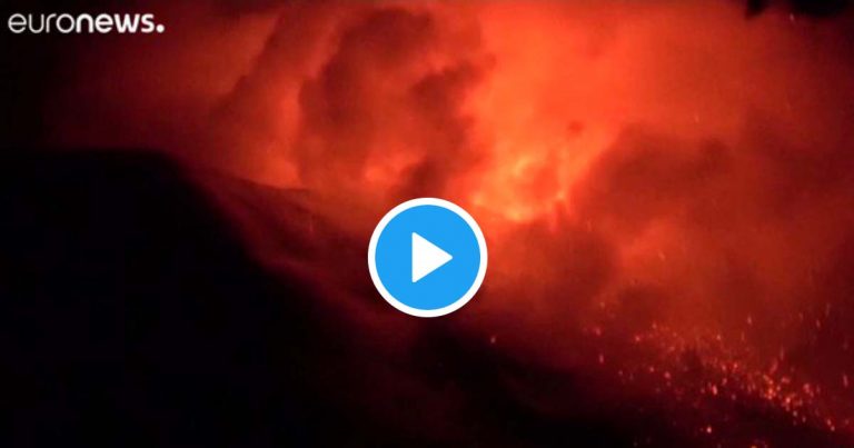 vulcão Etna entrou em erupção