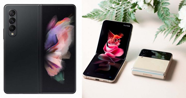 Samsung lança os smartphones dobráveis Galaxy Z Fold3 5G e Galaxy Z Flip3 5G