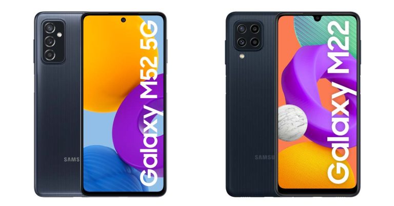 Samsung anuncia Galaxy M52 5G e Galaxy M22