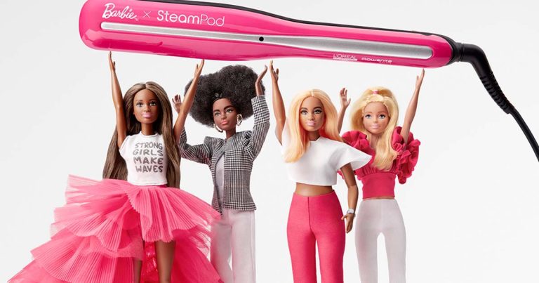 Looks infinitos, potenciados pela nova SteamPod x Barbie