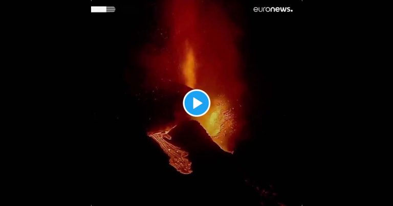 Vulcão em La Palma coloca mais casas em risco com nova fonte de lava