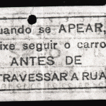 Julião Sarmento. Tapeçaria (Bilhete de Eléctrico), 1969/2018. Cortesia do artista