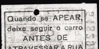 Julião Sarmento. Tapeçaria (Bilhete de Eléctrico), 1969/2018. Cortesia do artista