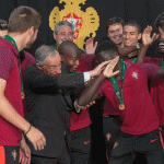 Marcelo Rebelo de Sousa convive com os Campeões Europeus sub-19