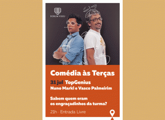 MAGIA DOS ANOS 80 SOBE AO PALCO DA “COMÉDIA ÀS TERÇAS” NUNO MARKL E VASCO PALMEIRIM NO FORUM VISEU