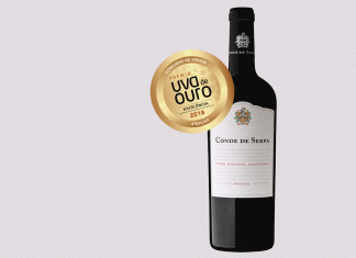 Conde de Serpa vence Uva de Ouro de Excelência 2018 “Uva de Ouro Excelência” para o vinho Tinto Conde de Serpa Regional Alentejano