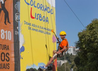 “Colorindo Lisboa” já chegou e com ele veio o maior slide urbano da Europa maior slide urbano da Europa