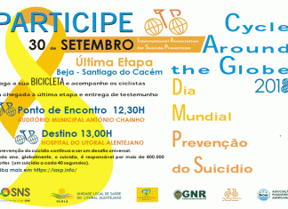Santiago do Cacém solidário no combate ao suicídio Cycle Around the Globe