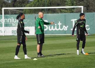 Marcel Keizer orientou hoje o primeiro treino da equipa do Sporting Marcel KeizerU