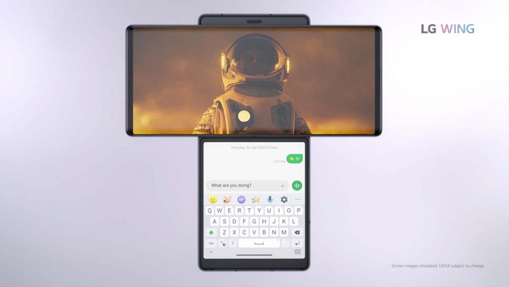 LG WING, Video + Chat