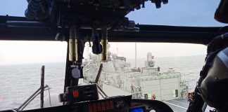 fragata Corte-Real helicóptero da Marinha