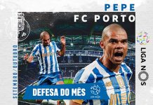 Pepe eleito o Defesa do Mês na Liga NOS Pepe defesa Liga Nos