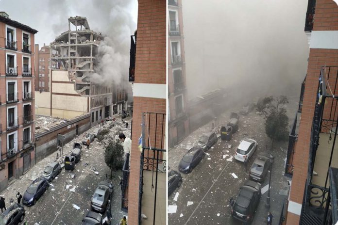 Explosão no centro de Madrid