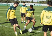 Sporting treina a pensar no jogo com o Paços de Ferreira Sporting jogo com o Paços de Ferreira