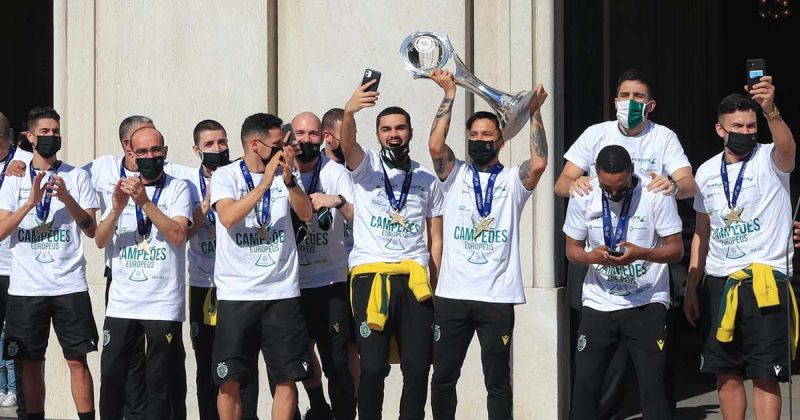 Campeões Europeus de Futsal recebidos em Lisboa