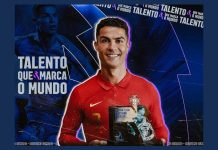 Cristiano Ronaldo é o primeiro vencedor da distinção “Talento que Marca o Mundo” Cristiano Ronaldo com Talento que Marca o Mundo
