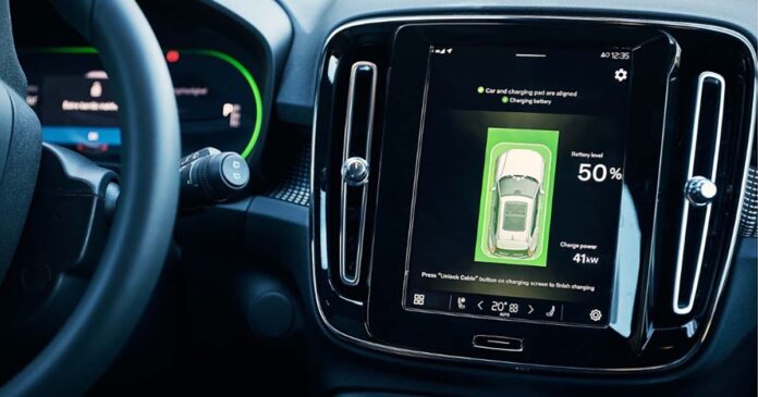 Volvo com carregamento elétrico wireless