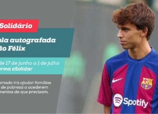 João Félix doa camisola autografada para leilão de apoio à compra de medicamentos João Félix camisola autografada