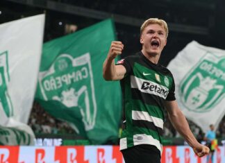 Sporting vence o AVS por 3-0 e continua isolado na liderança do campeonato Sporting AVS