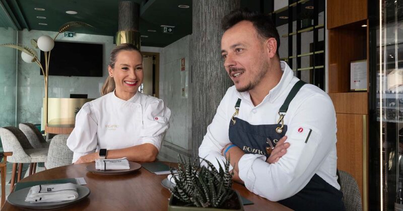 Chef João Correia e bar manager Flavi Andrade