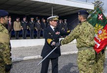 Fuzileiros receberam Estandarte Nacional para Missão na Lituânia Fuzileiros Lituânia