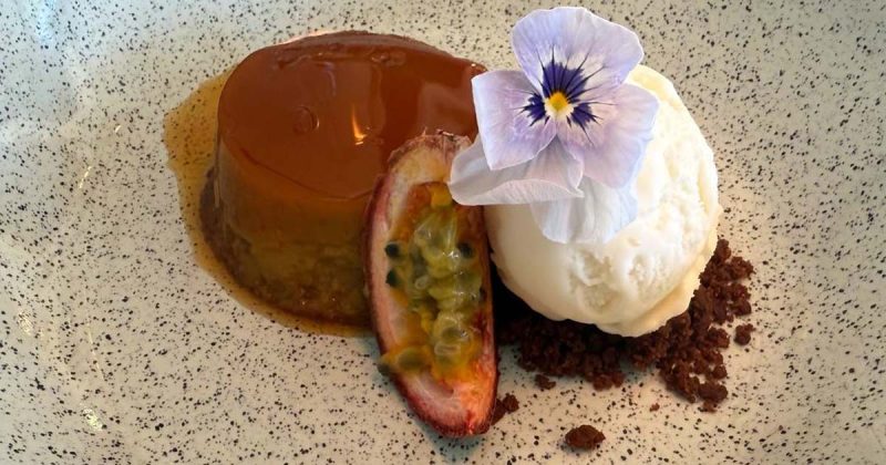 flan de chá Gorreana