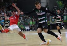 Sporting goleia Benfica e lidera final do Campeonato de Futsal Sporting Benfica Futsal