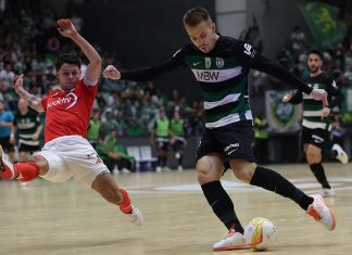 Sporting goleia Benfica e lidera final do Campeonato de Futsal Sporting Benfica Futsal