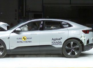 Polestar 4 recebe cinco estrelas nos testes de segurança Euro NCAP Polestar 4 Euro NCAP