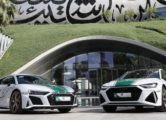 Audi RS7 reforça frota de luxo da Polícia do Dubai Audi RS7 Dubai